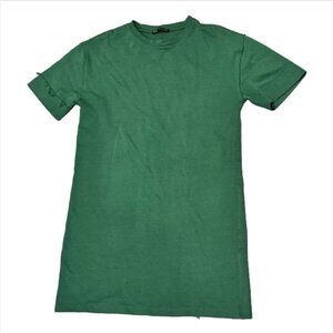 Zara Emerald Green Cuffed Sleeve T-Shirt Dress